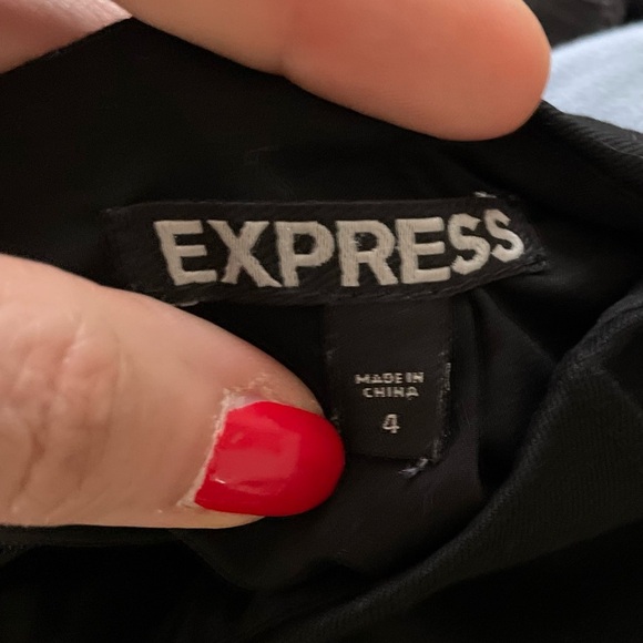 EXPRESS Black Midi Skirt fitted y2k skirt pencil skirt - Picture 5 of 13